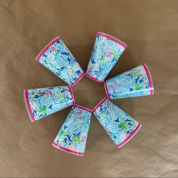 Lilly Pulitzer | Dining | Lilly Pulitzer Lion Around Pool Cups | Poshmark